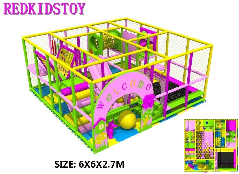 EU Standard Exported to Germany Custom-made Children Indoor Playground Nontoxic HZ-161215A