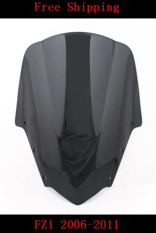 

For Yamaha FZ1 2006-2011 motorcycle Double bubble windshield windscreen black