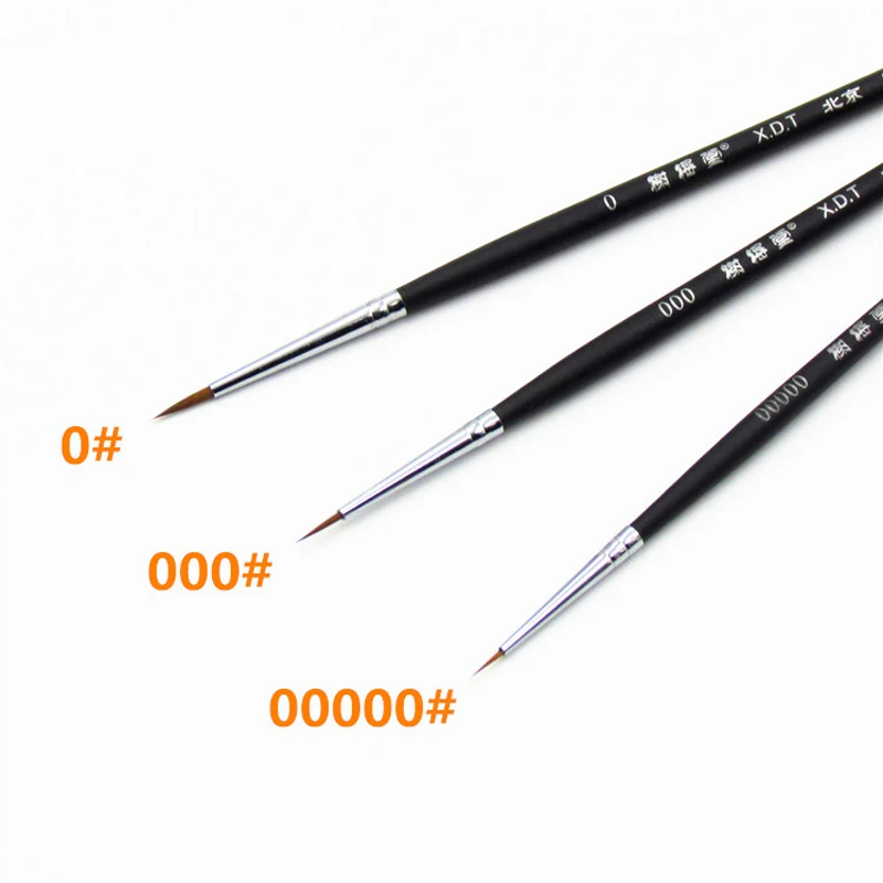 Fine Handle Point Brush Nylon Brush Very Fine Hook Line Pen Models Hobby Painting Tools