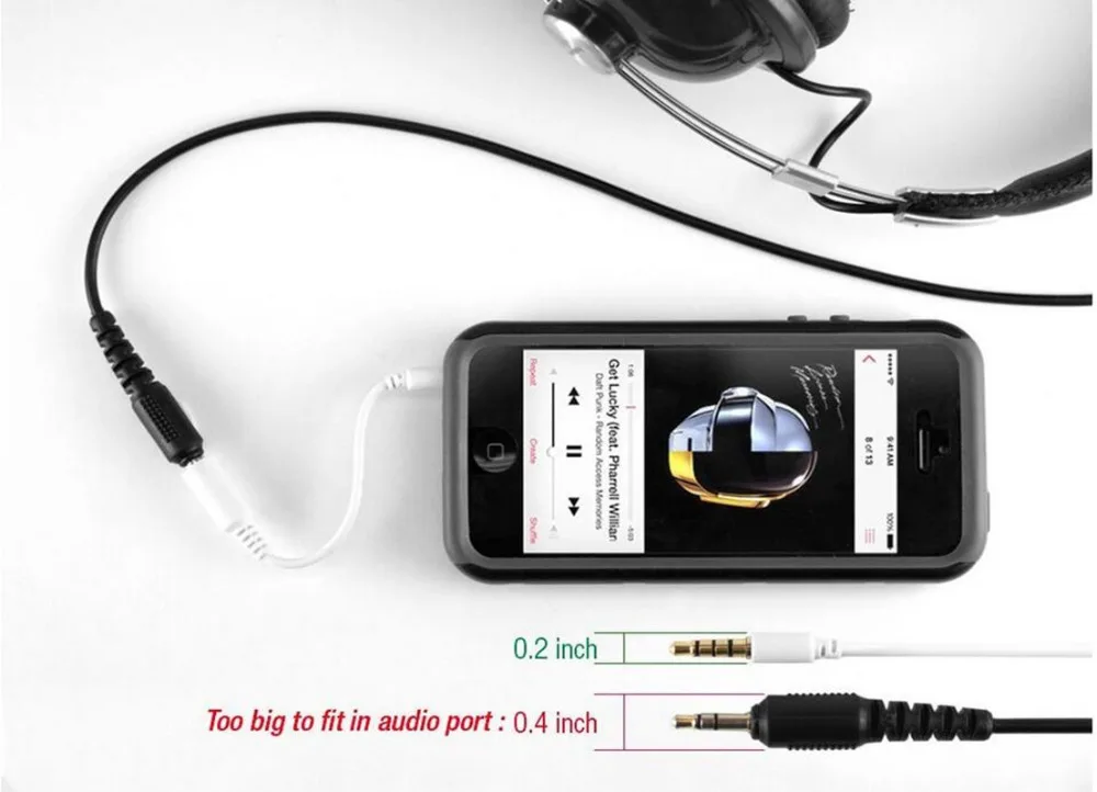LBSC 3.5mm Stereo Tai Nghe Mở Rộng Bộ Chuyển Đổi Đầu Vào Mini-Jack Bộ tiếp Jack cho Apple iPhone 4 4S 5 5S 5C 6 6 S 6 S Plus