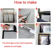 DIY Fiberglass Window Mosquito Net #5