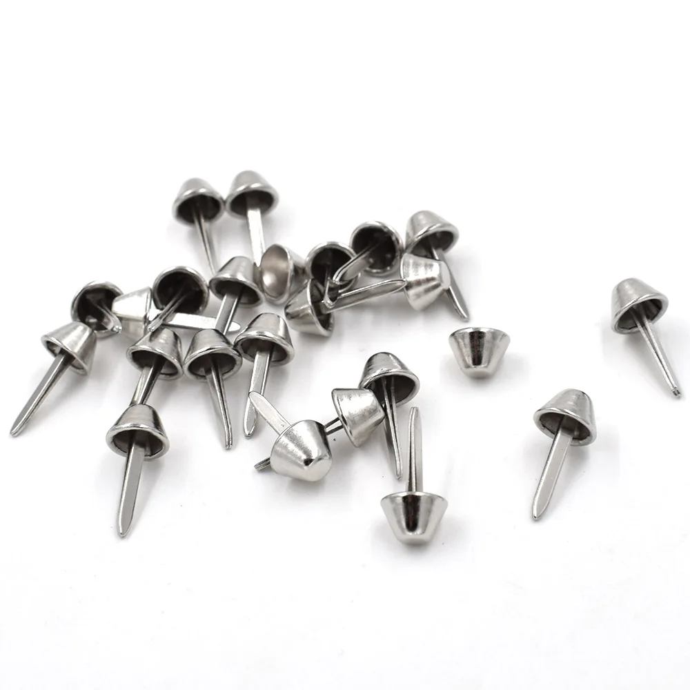 

50 Pieces 8 MM Luggage Spikes Bubble Nails Bag Rivets Round Brads Metal Plating Process