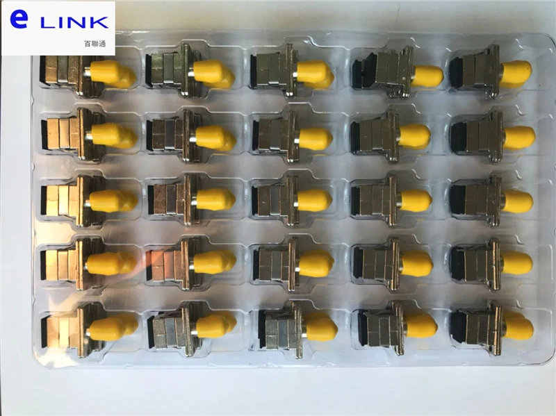 100 шт. SC на ST волоконный адаптер Simplex одномодовый многомодовый APC PC UPC OM3 OM4 OM5 волоконный Соединитель с керамическим рукавом ELINK