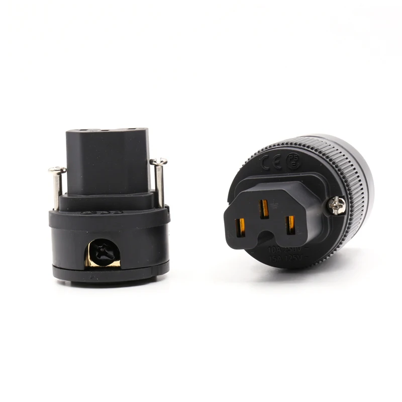 

2pcs 24K gold plated IEC Power Connector plug for DIY power cable