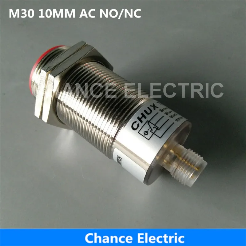 

CHUX M30 Proximity Sensor 10mm Distance No/nc/no+nc Half Sets Without Cable Switch Connector Inductive Switch Ac