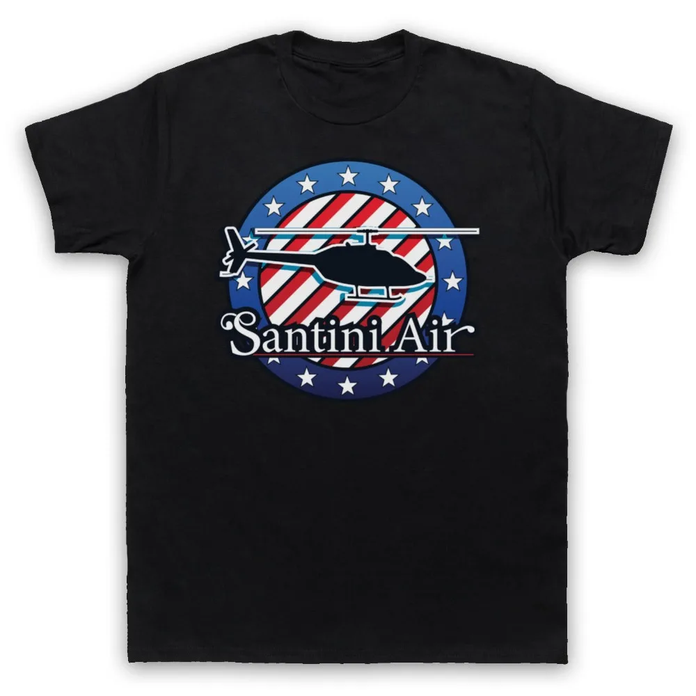 2019 Newest Letter Print Cartoon Airwolf Santini Air Helicopter 1980S Tv Unofficial O Neck Tshirt