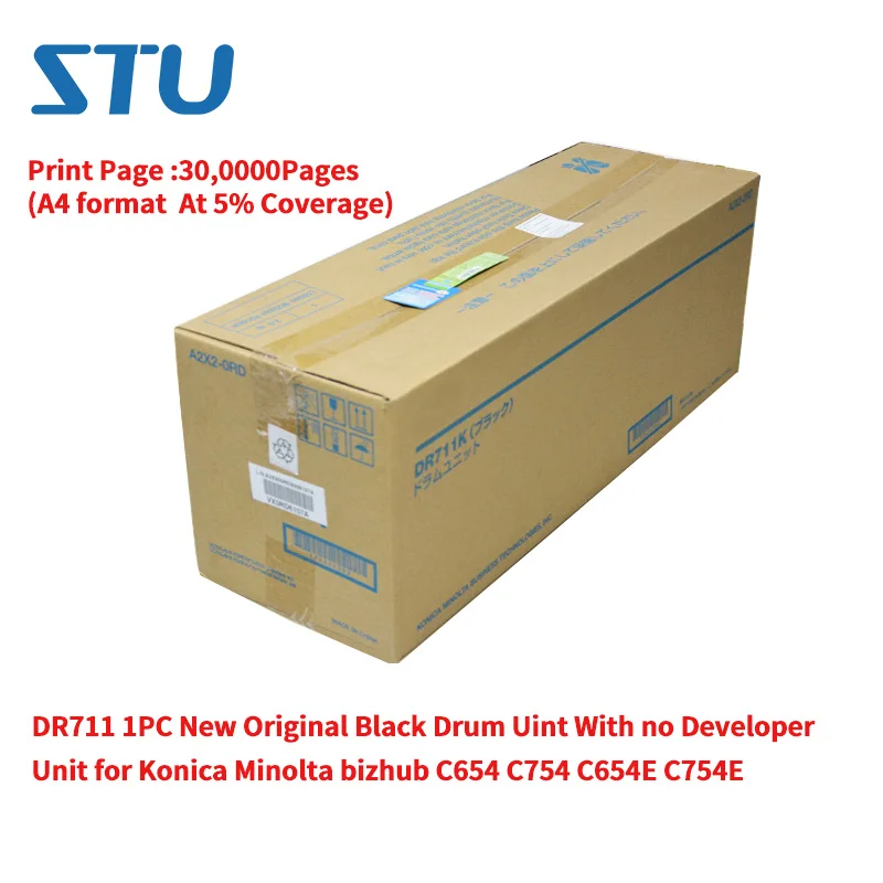 DR711 1PC 30,0000Pages New Original Black Drum Uint With no Developer Unit for Konica Minolta bizhub C654 C754 C654E C754E