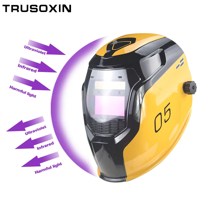 Samrt Solar LI battery Automatic Darkening TIG MIG MMA MAG Electric True Color Welding Mask/Welder Cap for Welding Machine