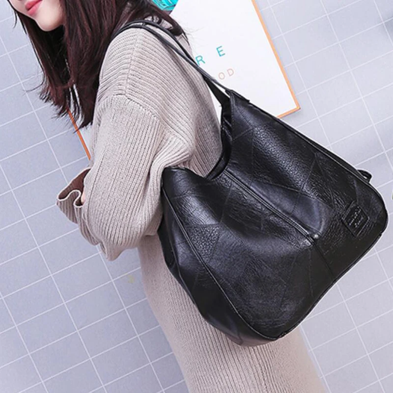 Yogodlns Vintage Frauen Handtasche Designer Luxus Handtaschen Frauen Schulter Tote Weibliche Top-griff Taschen Mode Marke – Detail 13