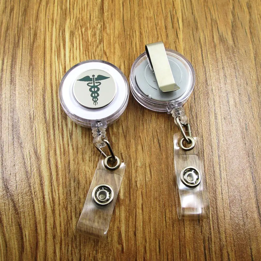 medical symbol  ID Badge Reel for Docter Nurse Teacher Student retractable recoil id badge holder office work fun GIFT