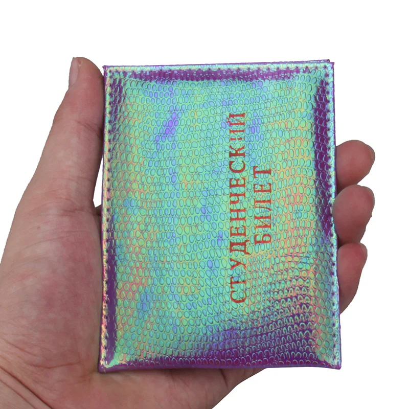 

1pc Color fashion Russian Protection Cover for a Student ID Card PU leather Litchi Pattern Student ID Holder
