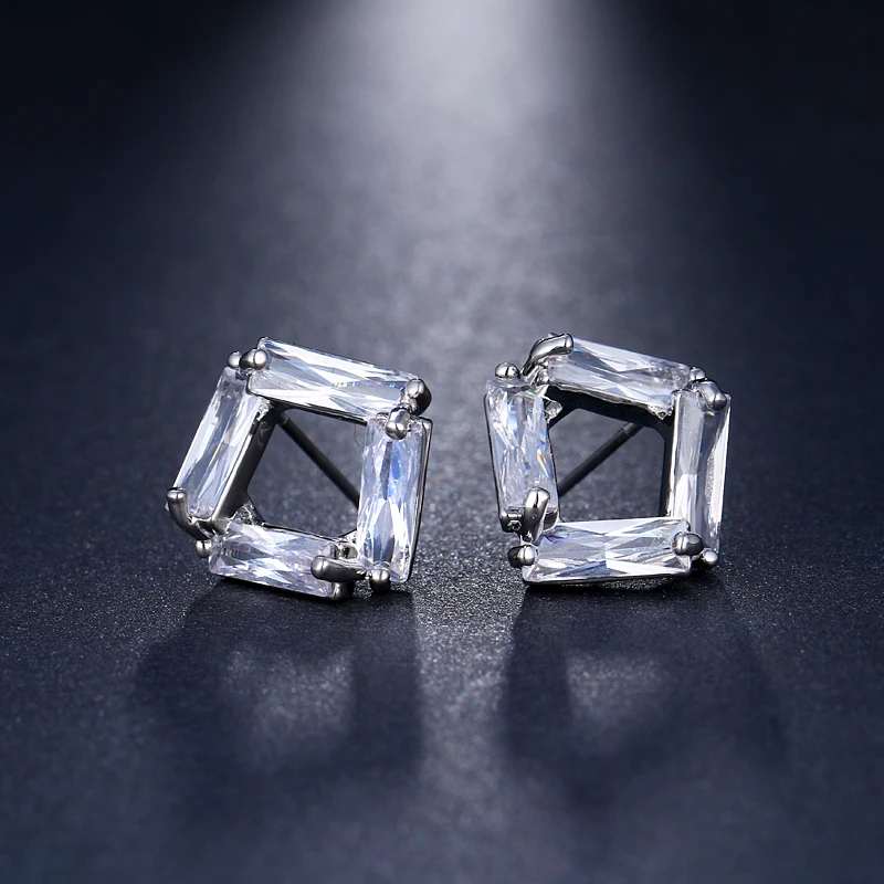 EMMAYA Brincos Fashion Unique Design Silver Color Cute Stud Earrings for Women