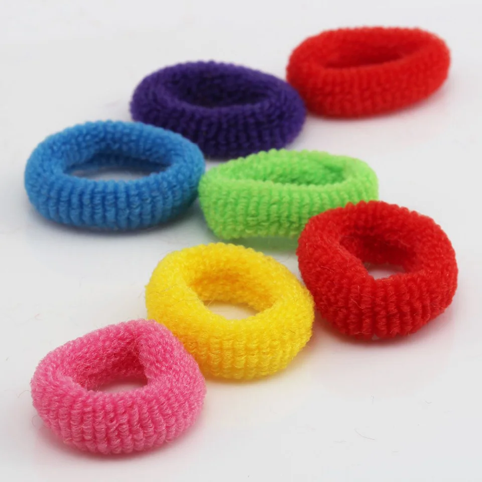 20 piece/lot Good Elastics Girls Hair Accessories scrunchy Children Baby Hairband Colorful Elastic Hair Bands