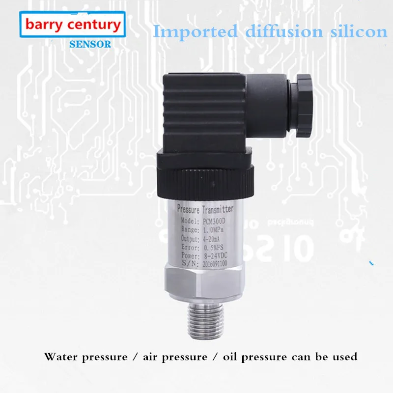 

Silicon Pressure Transmitter Pressure Transducer G1/4 4-20mA Output 20k 40k 100k 0.2M 0.4M 0.6M 1.0M 1.6M 2.5M 4M 6M 10M 16M 25M