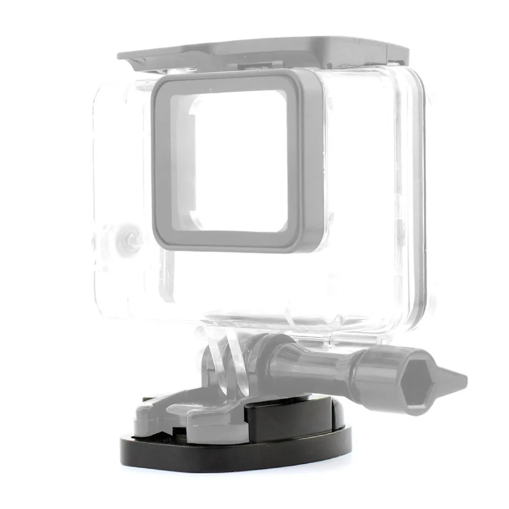 Gopro Hero 용 알루미늄 CNC 검정색 평면 표면 삼각대 장착 어댑터 8 7 6 5 4 3 / SJcam / Yi 액션 카메라 w/ 1/4 "나사 구멍