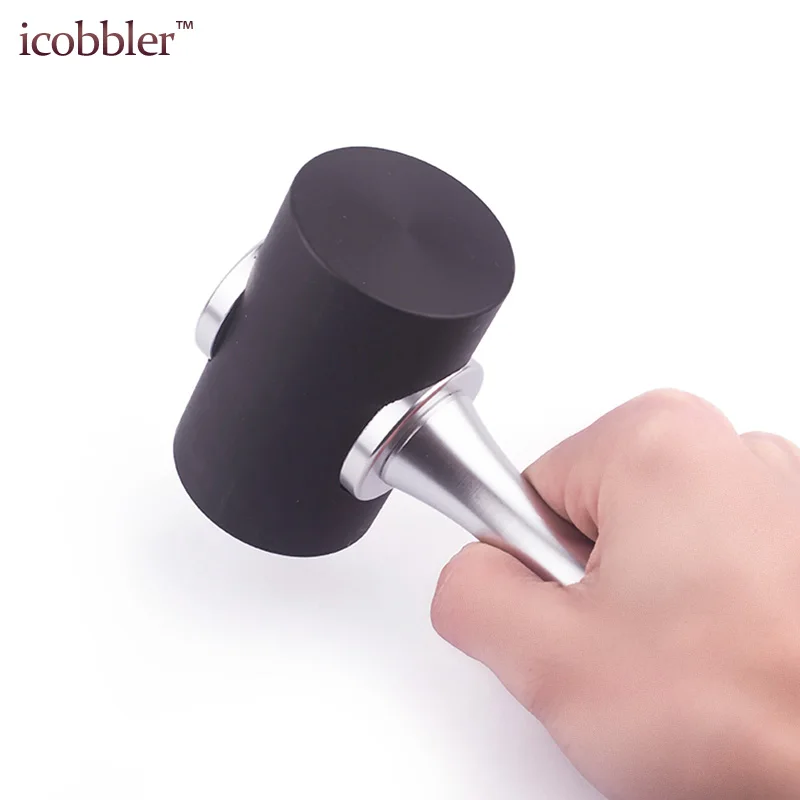 DIY Leathercraft Hammer Nylon Hammer Leather Carving Mallet Wood Handle for DIY Stamping for Leather Craft Nylon Beat