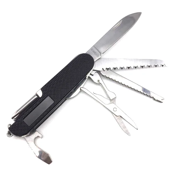 11 In 1 Swiss Knife Folding Multifunctional Tool Set Hunting Outdoor Survival Knives Portable Pocket Compact Military Camping