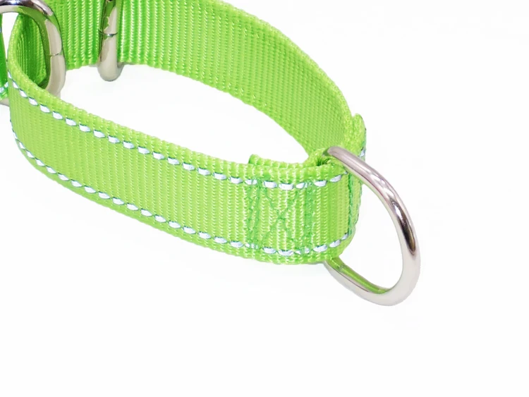 Pet Dog Martingale Collar Adjustable Quick Release Collar No Pull Training.Premium Reflective Nylon Collar.Size Small to X-Large