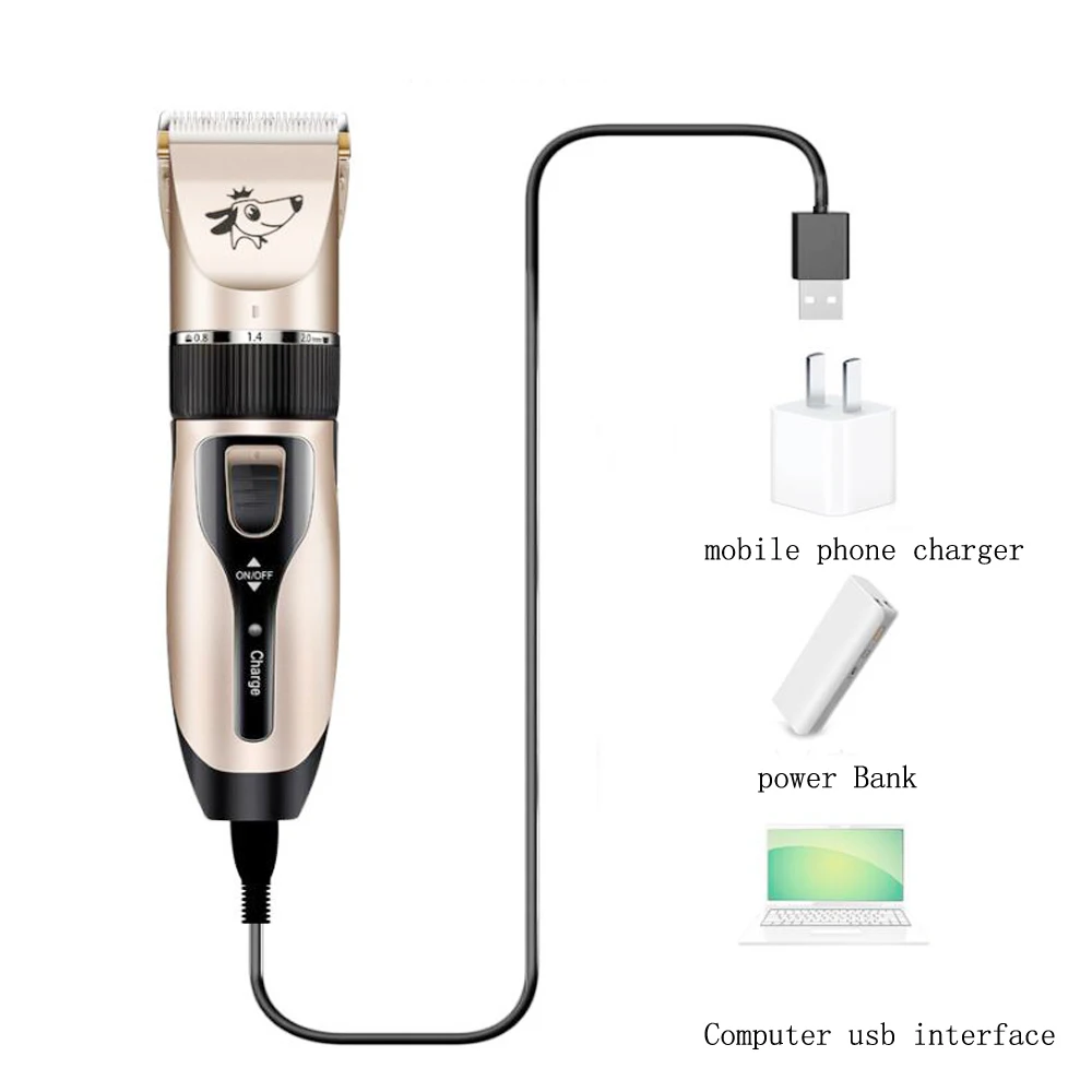 Dog Hair Trimmer Electrical Pet Professional Grooming Machine Tool usb Rechargeable Shavers Hair Cutter Cat Dog Haircut clipper