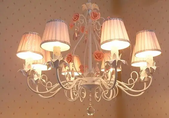 bright lamp act the role ofing FREE SHIPPINGEMS rusticWhite light support 8 + pink flower heads light lamps Bo