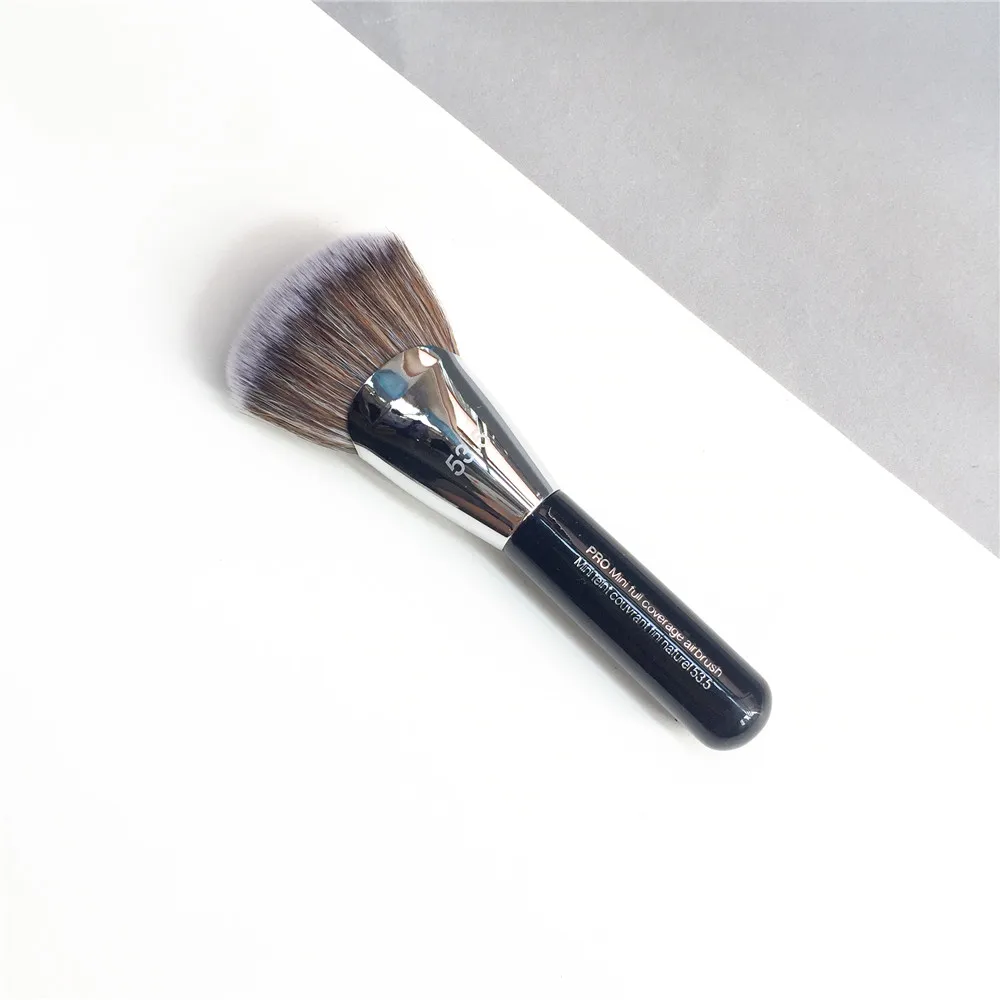 bdbeauty Pro Full Coverage Airbrush #53 / Mini #53.5 Defined highlight contour Foundation Po Brush - Beauty Makeup Blender Tool