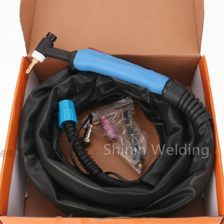 High quality black hose WP-26 WP 26 TIG-26 Tig Torch Complete Package 5M 16Feet with M16 x 1.5mm 26 Series welding machine parts