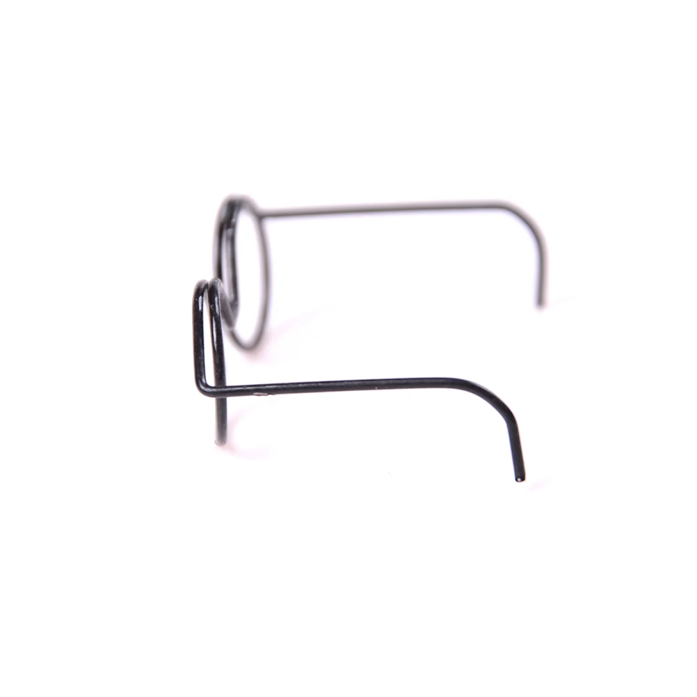 2PCS Top Selling Fashion Round Frame Lensless Retro Cool Doll Glasses For BJD Doll 1/6 30cm Doll Accessories