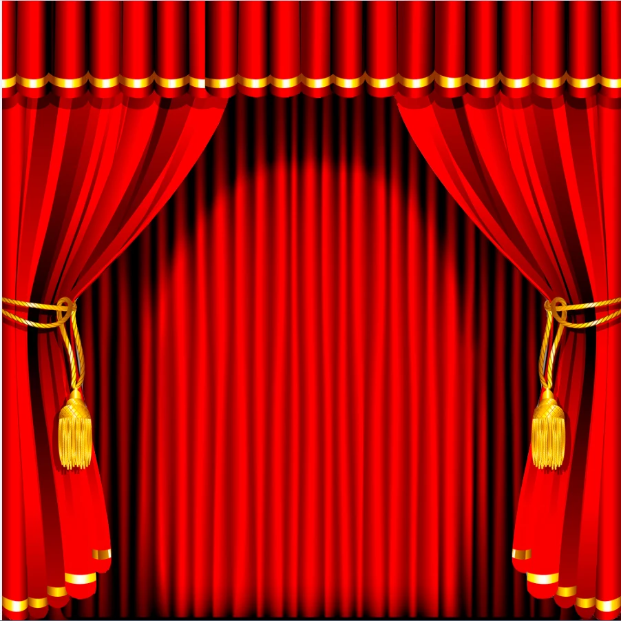 10x10FT Dark Red Curtain Stripes Wall Stage Custom Backdrop Photo Studio Background Vinyl 300cm x 300cm