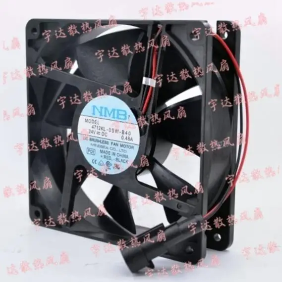 Original new ABB inverter ACS800 fan 24V 0.48A 4712KL-05W-B40 120*120*32 2 line fan