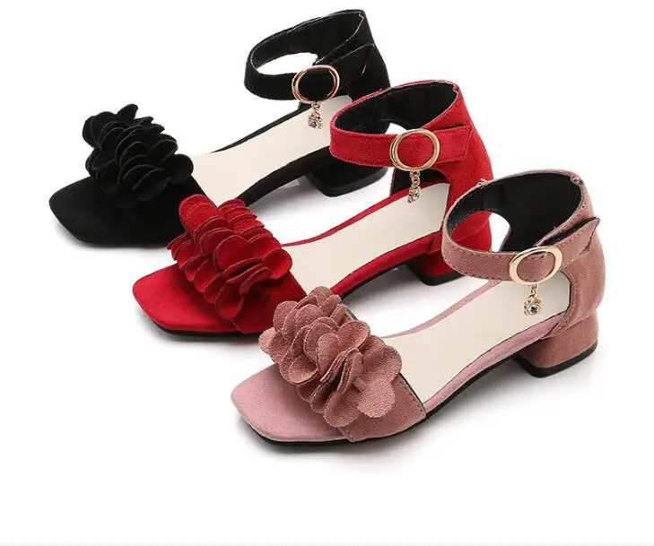 Zapatos de princesa para niñas, sandalias de cuero para bebés, zapatos de baile de marca para primavera y verano, 2019