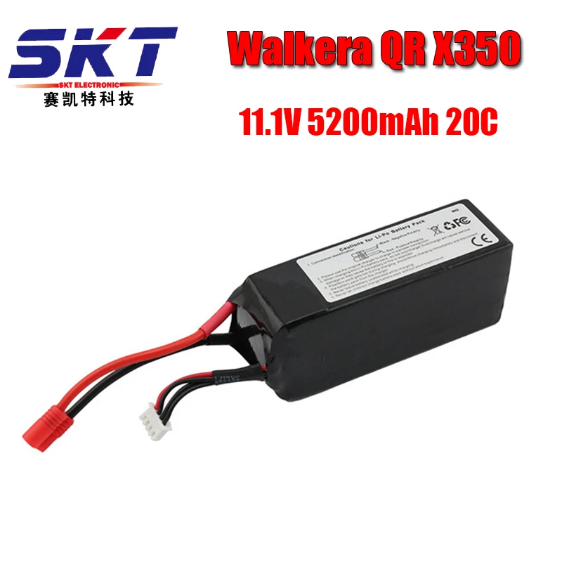 

Walkera QR X350 PRO Lipo battery 11.1V 5200Mah 3S 20C RC Drone Quadcopter SPARE PARTS SKT RC LI Po battery