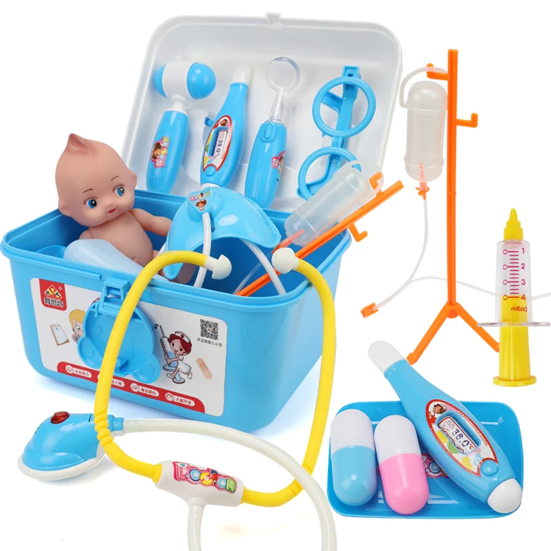 Stéthoscope pour enfants, valise médicale, éclairage sonore, jouets pour enfants, ensemble de médecin, Cosplay, Costume de médecin, cadeau