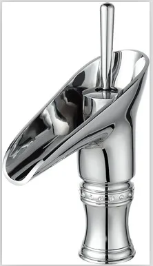 Free ship Modern Chrome Clour single hole bathroom lavatory sink faucet mixer tap with crystal