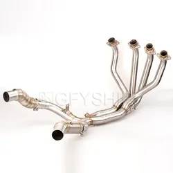 For Kawasaki Z1000 Z1000SX 2010 to 2018 2019 Ninja 1000 Escape Slip-on Motorcycle Exhaust Muffler Front And Mid Link Pipe System