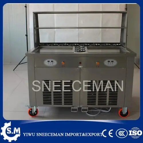 

commercial fried ice cream machine make roll ice cream ice frying machine Roll Roll Ice Cream Makers with 11 buckets