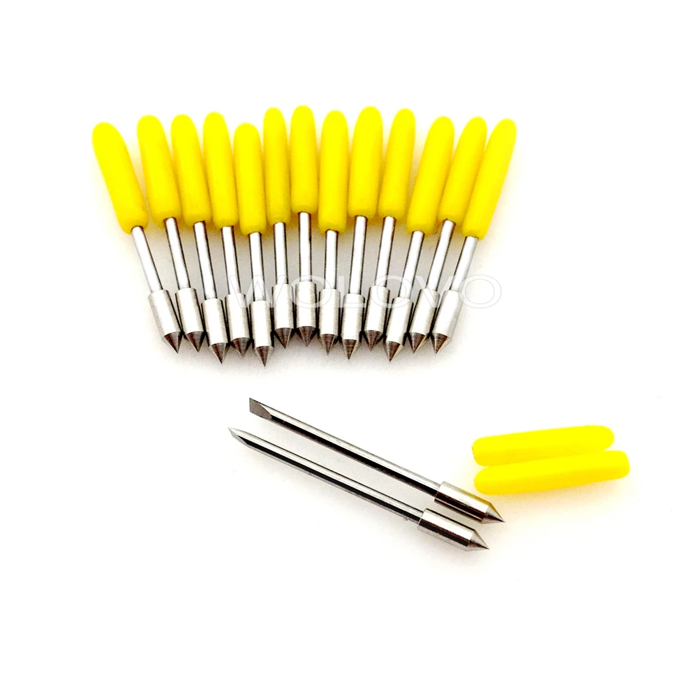 15pcs 30 Degree Graphtec CB09 Vinyl Plotter Cutter Blade with Spring for Cameo 3