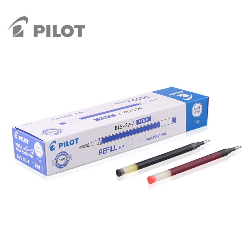 Japanese Stationery PILOT 0.5mm 0.7mm Gel Pen Refill For G2 Sign Pen Student Pen Smooth Gel Ink Office Supplies BLS-G2-5