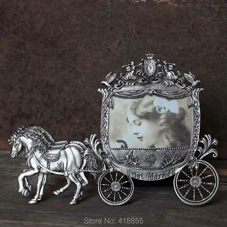 PRZY Mold Frame Mold Silicone Creative Retro Photo Frame Cake Decorator Silica Gel Princess Carriage Marriage Wedding Moulds 001