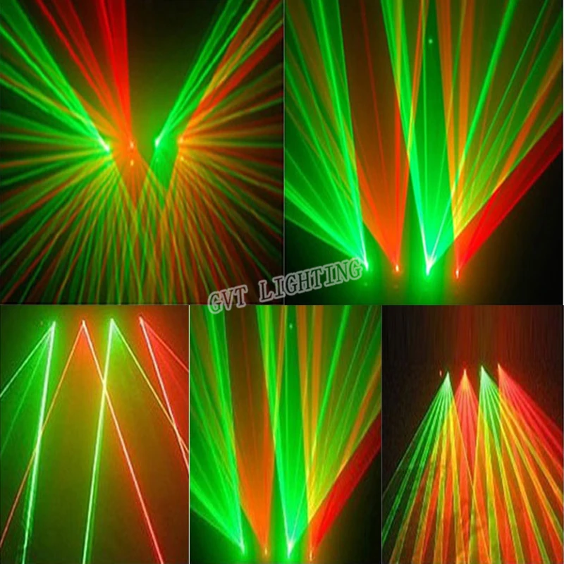 Imagem -06 - Luz Profissional para Palco Visor Laser Dmx512 Lentes Vermelho Verde para Festas Discos Dança Clube Bar Iluminação para Palco