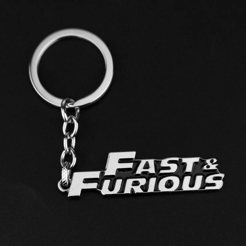 Hot Movie Fast & Furious Metal Keychain for Male Best Friends Letter Key Chain Chaveiro Porte Clef Key Ring