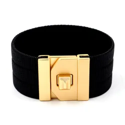 TOTABC New Color Ribbon Wide Female Bracelets & Bangles  Genuine Leather Bracelets For Women Christmas Jewelry Gifts