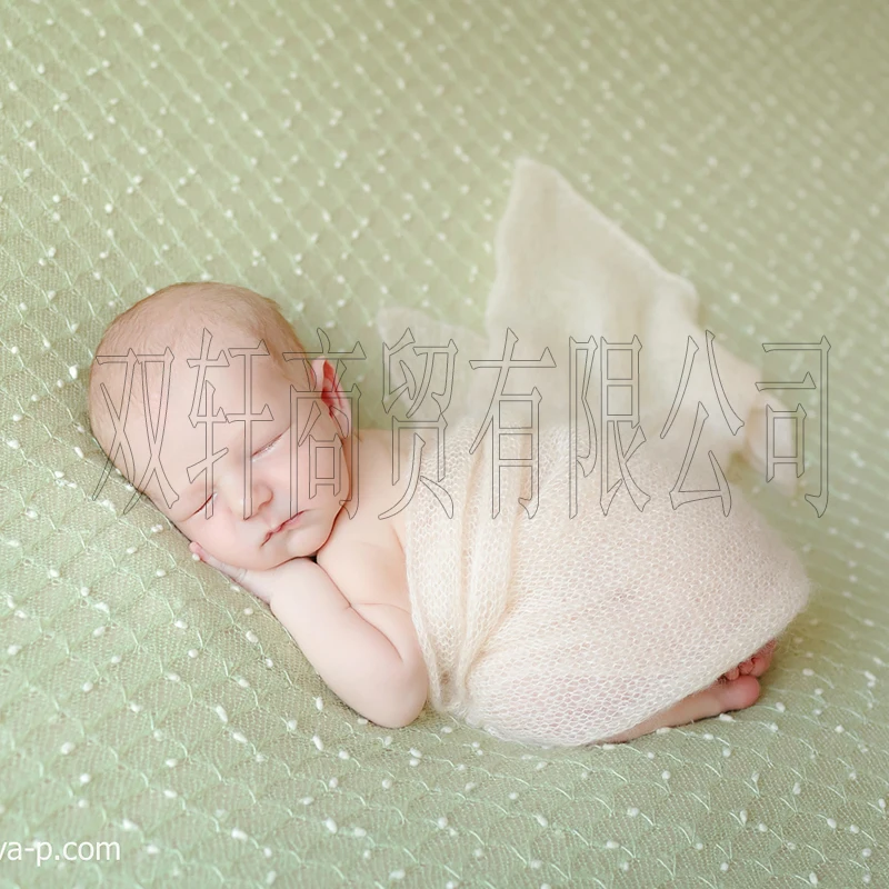 150 * 150cm Knit Ball fabric Pea Fabric Newborn Baby Photography Background Newborn Wrap Scarf Photography Fabric