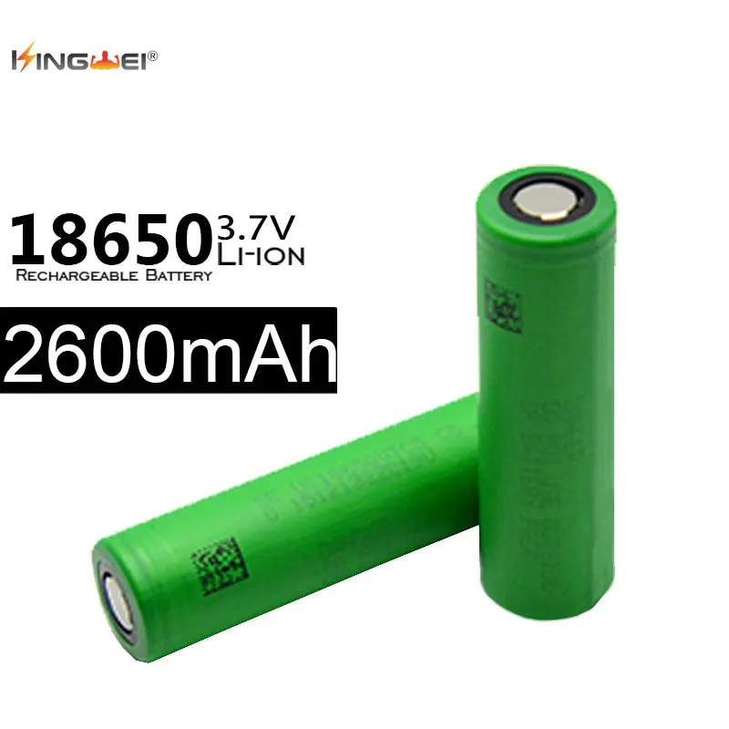 

10pcs 18650 li-ion lithium Battery Real Capacity 2600mah for Sony VTC5 Rechargeable Battery for Powerbank e-cigarette Toy