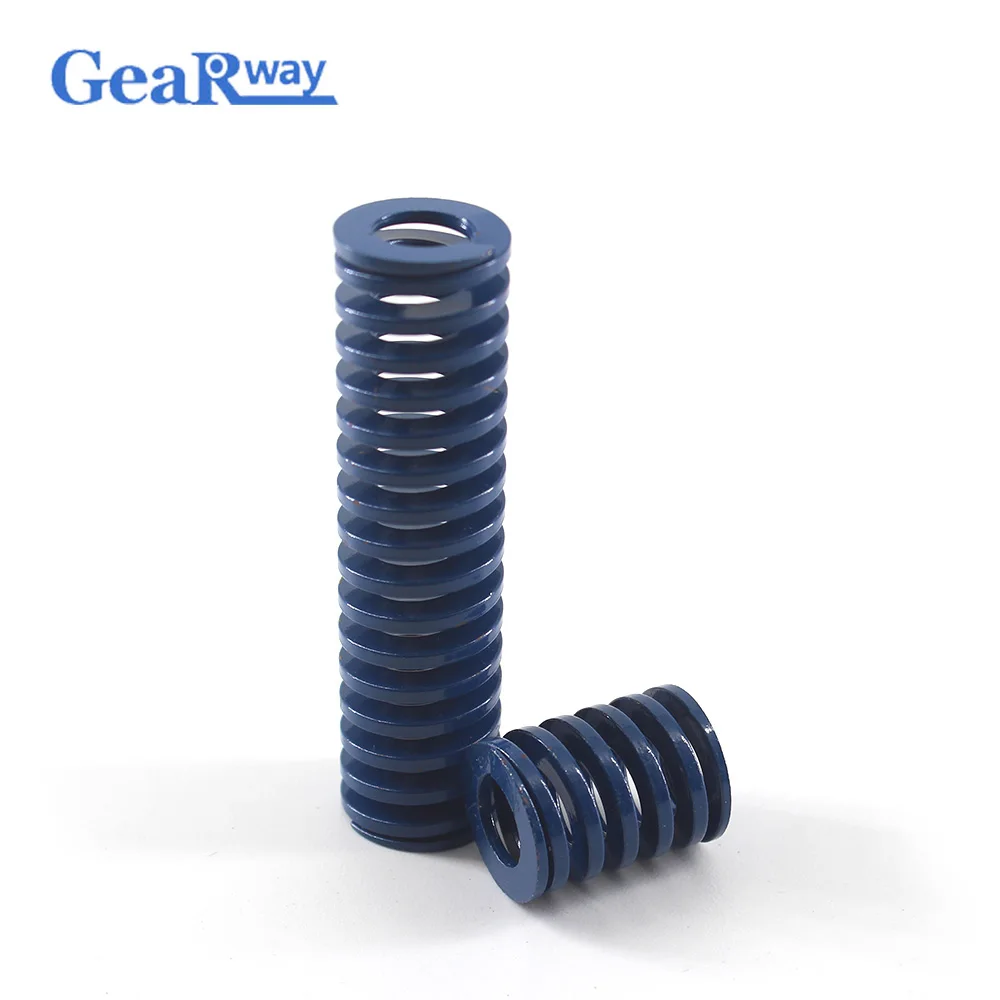 Gearway 2pcs Blue Compression Spring 48% Compression Ratio Compression Die Spring TL18x60/18x65/18x95/18x100mm Mould Spring