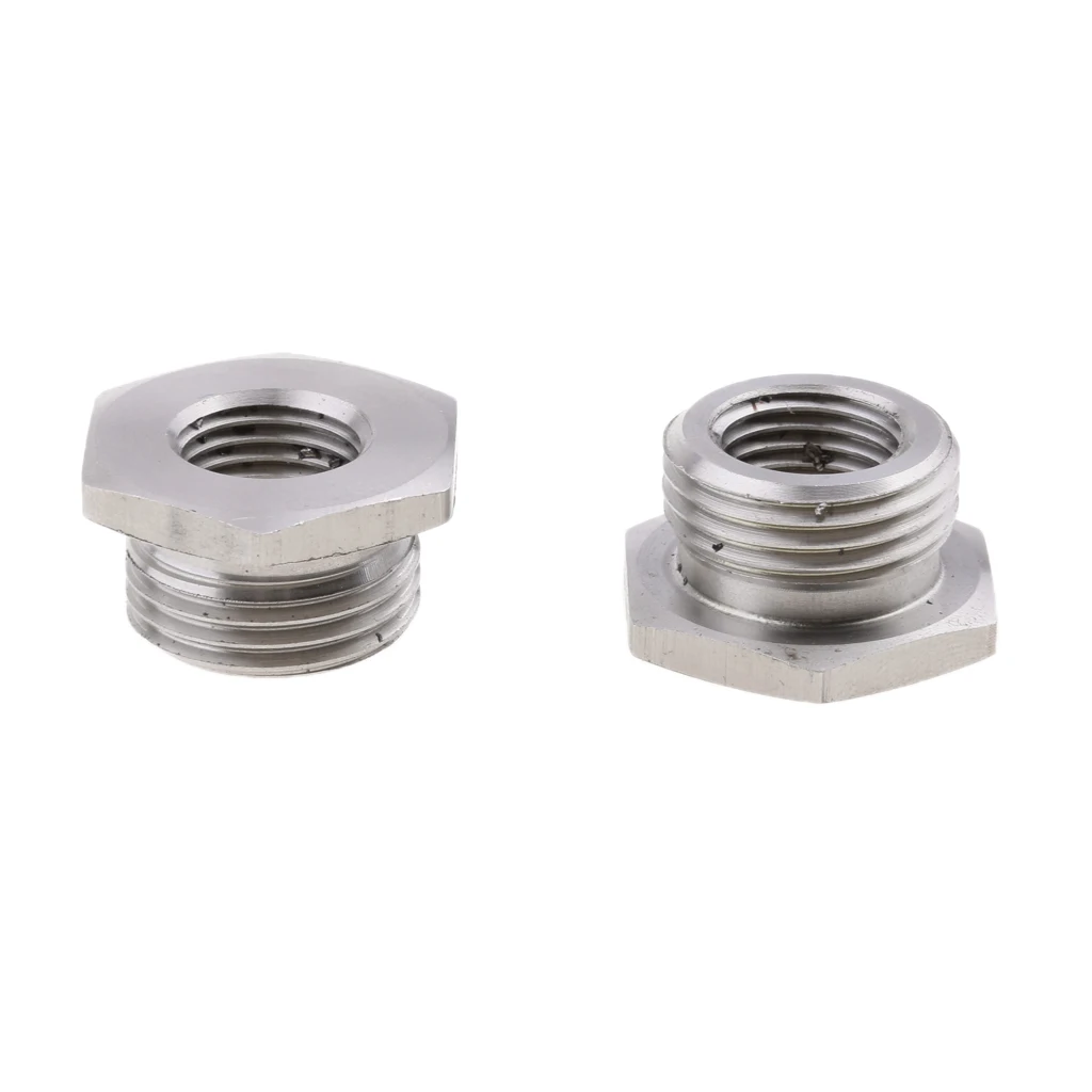 2 Buah Stainless Mengurangi O2 Sensor Port Bungs Up Adaptor Steker 18 Mm untuk 12 Mm untuk Harley