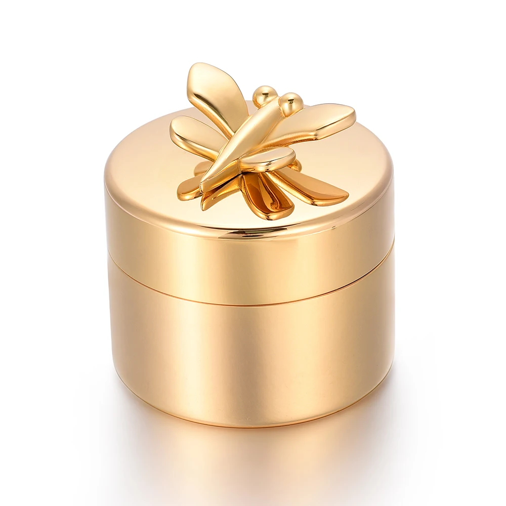 Gold Butterfly Cremation Urn Stainless Steel Human Memorial Ashes Mini Urn Funeral Keepsake Pet Urn