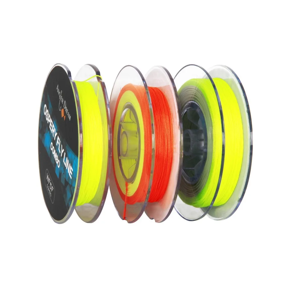 Angler Dream WF Fly Line Combo 3WT 5WT 8WT Floating Fly Fishing Line With Braided Backing Line Tapered Leader