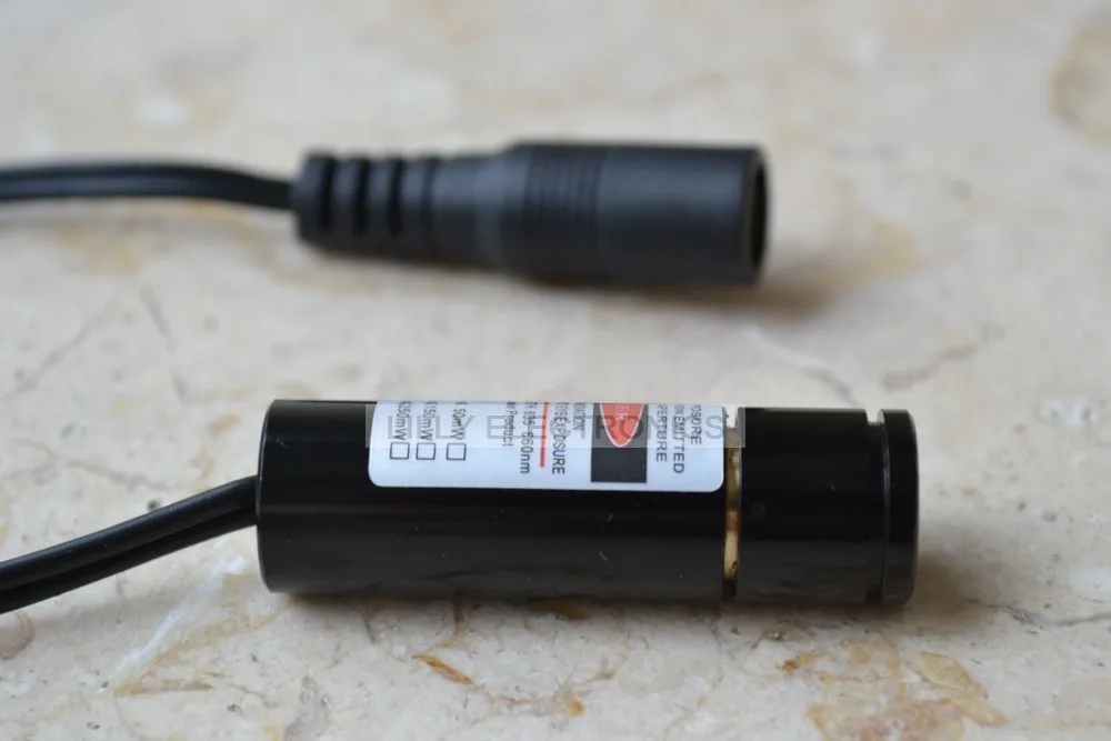 Industriële 650nm 5 mW Rode Laser Dot Module 13x42mm met AC Adapter