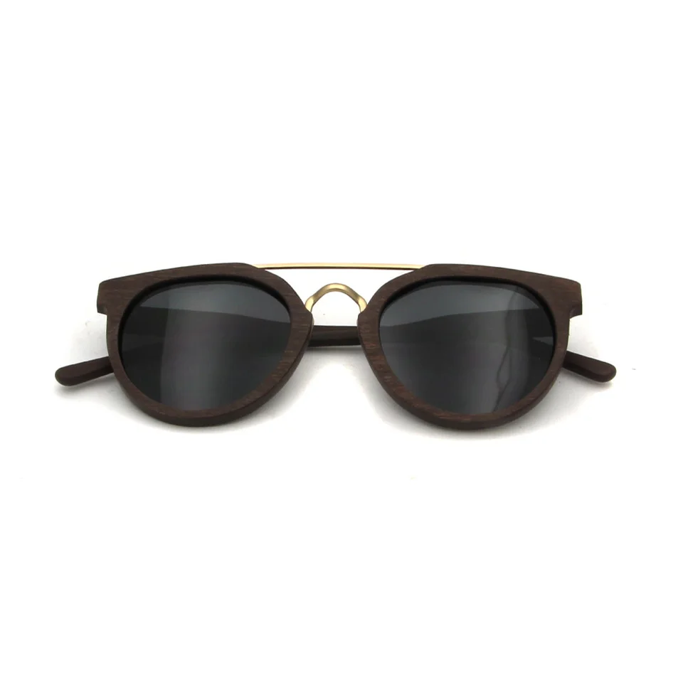 Fake Wooden Sunglasses Women Polarized Luxury Brand Designer Ladies Round Sun Glasses For Men Trending Retro Glasses Vintage