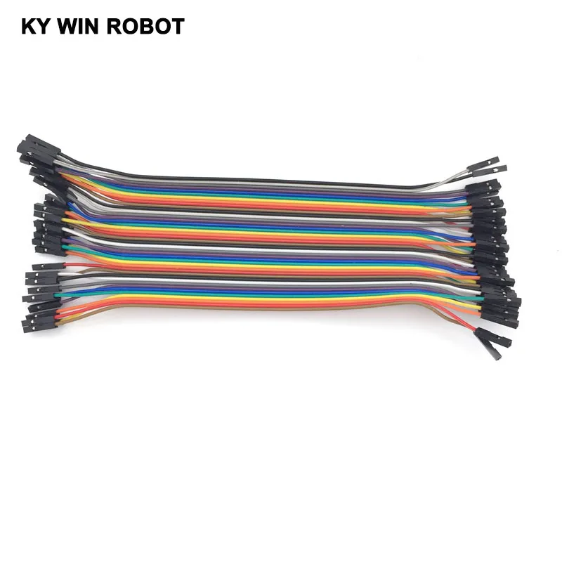 Dupont line 40pcs 20cm 2.54mm 1p-1p Pin Female to Female Color Breadboard Cable Jump Wire Jumper For Arduino